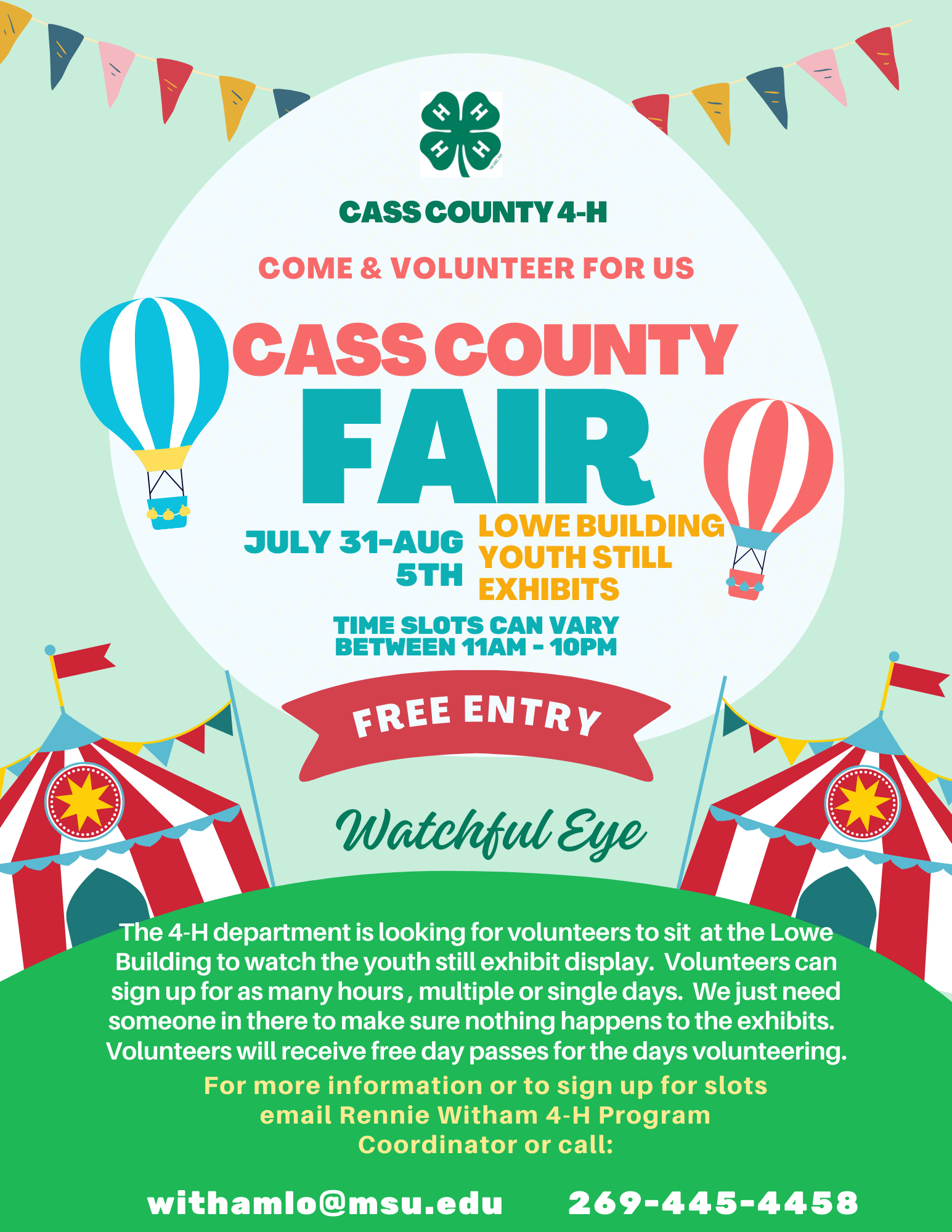 Cass County Fair Needs You! Cass County COA